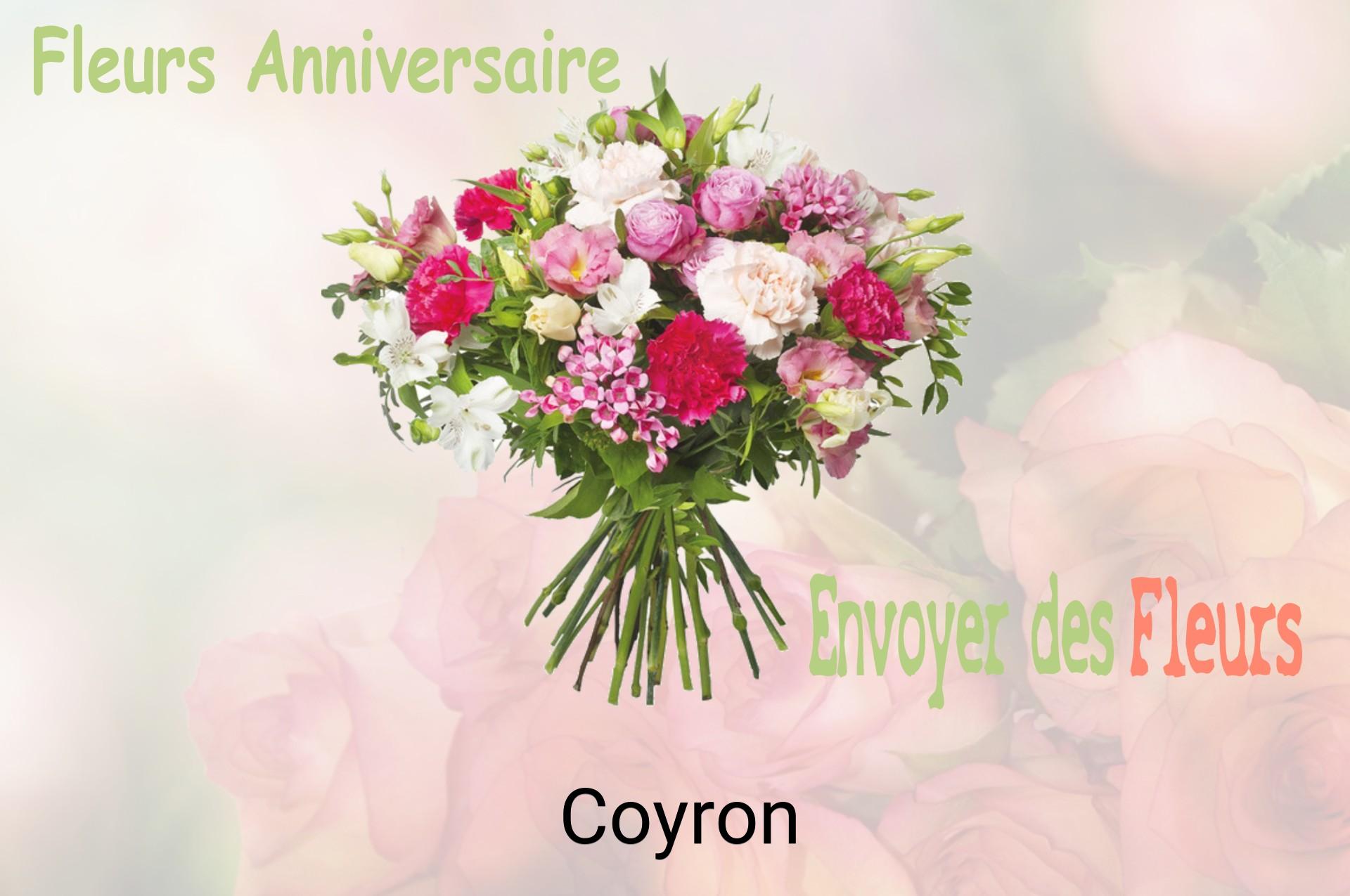 Bouquet de fleurs d’anniversaire livré à Coyron