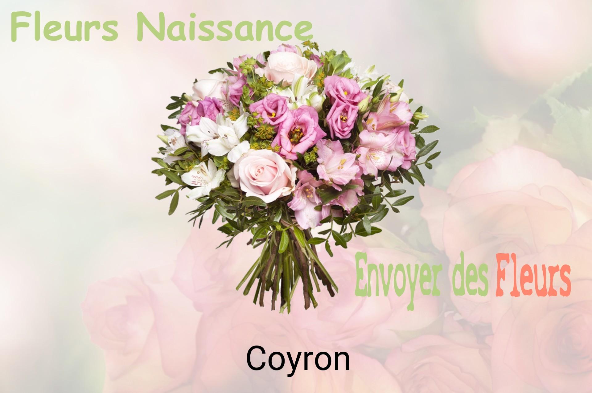Bouquet de fleurs de naissance livré à Coyron